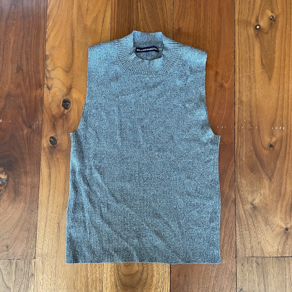 Brandy Melville grey high neck tank